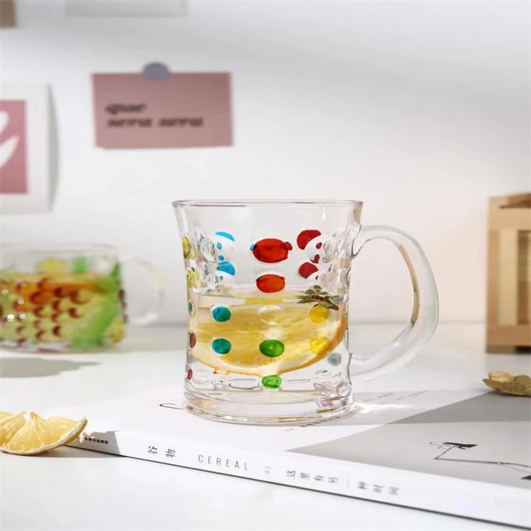 info-1-1 Colorful Dot Tall Glass