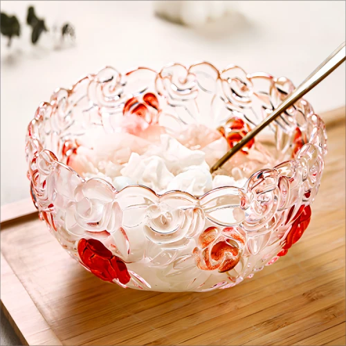 Fruit Rose Creative Glass Bowl