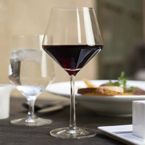 info-1-1 Hand Blown Crystal Diamond Goblet